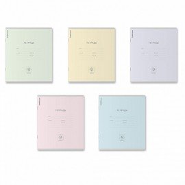 Тетрадь 12л. Erich Krause КЛАССИКА PASTEL, клетка, ассорти MIX-PACK (микс в спайке),, 56589