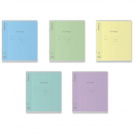 Тетрадь обложка пластик, 24л. клетка, ErichKrause КЛАССИКА, CoverPrо fizzy (микс в сп, 56374