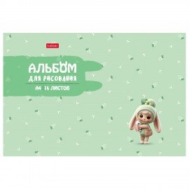 Альбом д/рис. А4 16л., скоба, рельефный картон, HATBER, 205х290мм, Berri-ФрутоНяшки(5, 16А4тВ