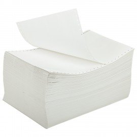 Бумага с неотрывной перфорацией, 210х305 мм (12"), 1600 листов, плотность 65 г/м2, белизна 98%