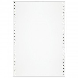 Бумага с неотрывной перфорацией, 210х305 мм (12"), 1600 листов, плотность 65 г/м2, белизна 98%