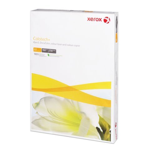 Бумага XEROX COLOTECH PLUS, А3, 160 г/м2, 250 л., для полноцветной лазерной печати, А++, Австрия, 170% (CIE), 003R98854