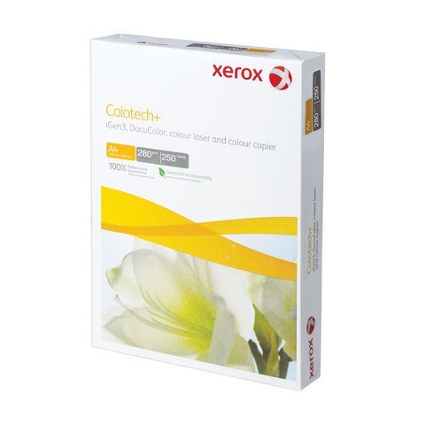 Бумага XEROX COLOTECH PLUS, А4, 280 г/м2, 250 л., для полноцветной лазерной печати, А++, Австрия, 170% (CIE), 003R98979