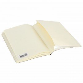 Блокнот А5 (148x218 мм), BRAUBERG "Metropolis Ultra", под кожу, 80 л., резинка, клетка, коричневый, 111023