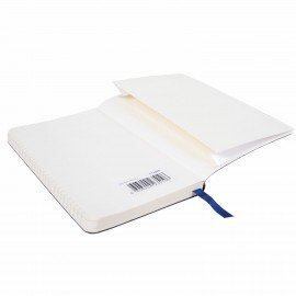 Блокнот МАЛЫЙ ФОРМАТ (100x150 мм) А6, BRAUBERG "Metropolis Ultra", под кожу, 80 л., клетка, синий, 111025