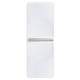 Блокнот А5 146х205 мм, 60 л., гребень, перфорация на отрыв, лакированный, BRAUBERG, Синий, 111274