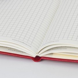 Блокнот МАЛЫЙ (100x150 мм) А6, BRAUBERG "Metropolis Special", под кожу, 80 л., клетка, красный, 111581