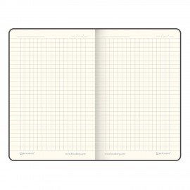 Блокнот МАЛЫЙ (100x150 мм) А6, BRAUBERG "Metropolis", балакрон, резинка, клетка, синий, 111588