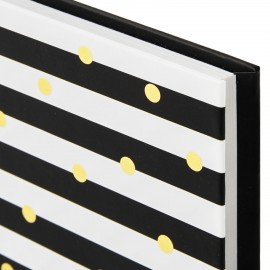 Блокнот (135х206 мм) А5 STAFF, 80 л., твердый, тиснение фольгой, "Стильный", 111611