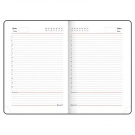 Ежедневник недатированный А5 138x213 мм BRAUBERG "Profile" балакрон, 136 л., светло-розовый, 111661