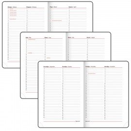 Ежедневник недатированный А5 138х213 мм BRAUBERG "Rainbow" под кожу, 136 л., оранжевый, 111668