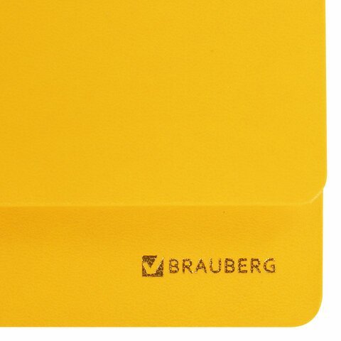 Планинг настольный недатированный (305x140 мм) BRAUBERG "Select", балакрон, 60 л., желтый, 111696