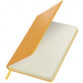 Ежедневник недатированный А5 138х213 мм BRAUBERG "Imperial" под кожу, 160 л., желтый, 111858