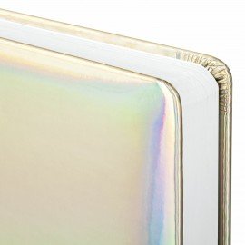 Ежедневник недатированный А5 138х213 мм BRAUBERG "Holiday" под кожу, 136 л., серебристый, 111867