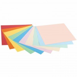 Бумага для оригами и аппликаций 21х21 см, 100 листов, 10 цветов, ОСТРОВ СОКРОВИЩ, 111947