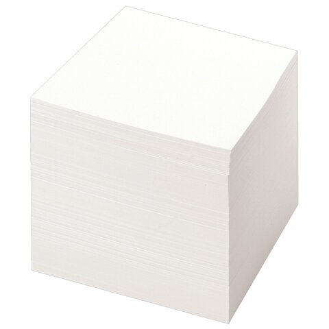 Блок для записей STAFF непроклеенный, куб 8х8х8 см, белый, белизна 90-92%, 111980