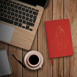 Ежедневник недатированный А5 (138х213 мм), BRAUBERG VISTA, под кожу, твердый, 136 л., "Outline", 111995