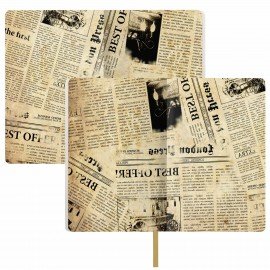 Ежедневник недатированный А5 (138х213 мм), BRAUBERG VISTA, под кожу, гибкий, 136 л., "Poetry", 112001