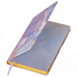 Ежедневник недатированный А5 (138х213 мм), BRAUBERG VISTA, под кожу, твердый, 136 л., "Marble", 112008