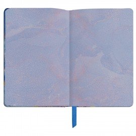 Ежедневник недатированный А5 (138х213 мм), BRAUBERG VISTA, под кожу, твердый, 136 л., "Marble", 112008