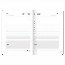 Ежедневник недатированный А5 (138х213 мм), BRAUBERG VISTA, под кожу, гибкий, 136 л., "Blossom", 112014