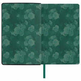 Ежедневник недатированный А5 (138х213 мм), BRAUBERG VISTA, под кожу, твердый, 136 л., "Rose", 112019