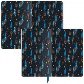 Ежедневник недатированный А5 (138х213 мм), BRAUBERG VISTA, под кожу, гибкий, 136 л., "Foliage", 112020