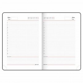 Ежедневник недатированный А5 (138х213 мм), BRAUBERG VISTA, под кожу, гибкий, 136 л., "Foliage", 112020