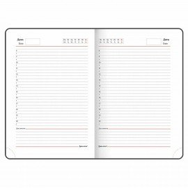 Ежедневник недатированный А5 (138х213 мм), BRAUBERG VISTA, под кожу, гибкий, 136 л., "Birds", 112021