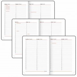 Ежедневник недатированный А5 (138х213 мм), BRAUBERG VISTA, под кожу, гибкий, 136 л., "Birds", 112021