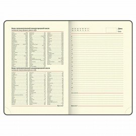 Ежедневник недатированный А5 (138х213 мм), BRAUBERG VISTA, под кожу, твердый, 136 л., "Avocado", 112026