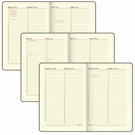 Ежедневник недатированный А5 (138х213 мм), BRAUBERG VISTA, под кожу, твердый, 136 л., "Avocado", 112026