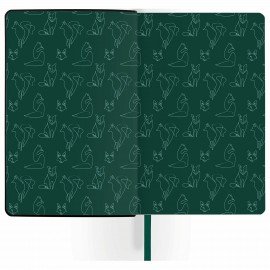 Ежедневник недатированный А5 (138х213 мм), BRAUBERG VISTA, под кожу, твердый, 136 л., "Thickets", 112028