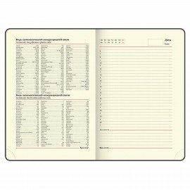 Ежедневник недатированный А5 (138х213 мм), BRAUBERG VISTA, под кожу, гибкий, 136 л., "Revival", 112030