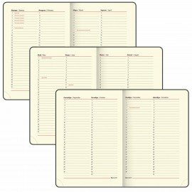 Ежедневник недатированный А5 (138х213 мм), BRAUBERG VISTA, под кожу, гибкий, 136 л., "Revival", 112030