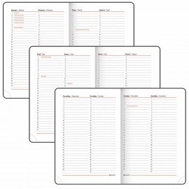 Ежедневник недатированный А5 (138х213 мм), BRAUBERG VISTA, под кожу, гибкий, 136 л., "Gradient", 112033