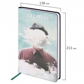 Ежедневник недатированный А5 (138х213 мм), BRAUBERG VISTA, под кожу, гибкий, 136 л., "Spirit", 112034