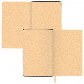 Ежедневник недатированный А5 (138х213 мм), BRAUBERG VISTA, под кожу, гибкий, 136 л., "Leopard", 112038