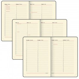 Ежедневник недатированный А5 (138х213 мм), BRAUBERG VISTA, под кожу, гибкий, 136 л., "Leopard", 112038