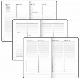 Ежедневник недатированный А5 (138х213 мм), BRAUBERG VISTA, под кожу, гибкий, 136 л., "Paistley", 112039