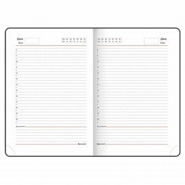 Ежедневник недатированный А5 (138х213 мм), BRAUBERG VISTA, под кожу, гибкий, 136 л., "Jazz", 112044