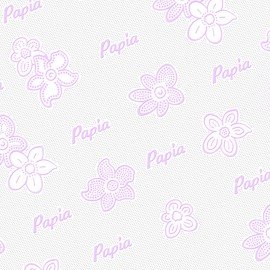 Бумага туалетная бытовая, спайка 12 шт., 3-слойная (12х16,8 м), PAPIA, "Балийский цветок", 5080739