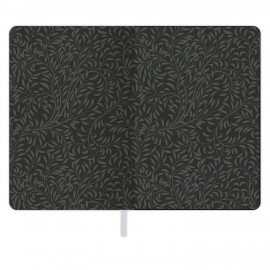 Блокнот А5 (143x210 мм), BRAUBERG VISTA "Bloom", под кожу, твердый, срез фольга, 80 л., 112071