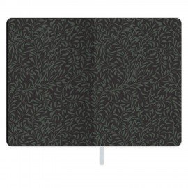 Блокнот А5 (143x210 мм), BRAUBERG VISTA "Bloom", под кожу, твердый, срез фольга, 80 л., 112071