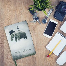 Блокнот А5 (143x210 мм), BRAUBERG VISTA "Spirit", под кожу, гибкий, 80 л., 112084