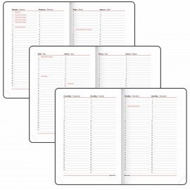 Ежедневник недатированный B6 (127х186 мм), BRAUBERG VISTA, под кожу, гибкий, 136 л., "London", 112105