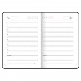 Ежедневник недатированный B6 (127х186 мм), BRAUBERG VISTA, под кожу, гибкий, 136 л., "Paris", 112106