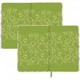 Ежедневник недатированный B6 (127х186 мм), BRAUBERG VISTA, под кожу, твердый, 136 л., "Avocado", 112112