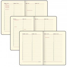 Ежедневник недатированный B6 (127х186 мм), BRAUBERG VISTA, под кожу, гибкий, 136 л., "Jazz", 112119