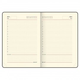 Ежедневник недатированный B6 (127х186 мм), BRAUBERG VISTA, под кожу, гибкий, 136 л., "Jazz", 112119